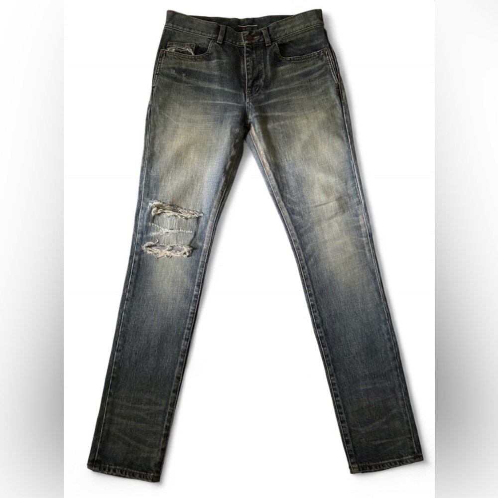 Saint Laurent D02 Destroyed Denim
